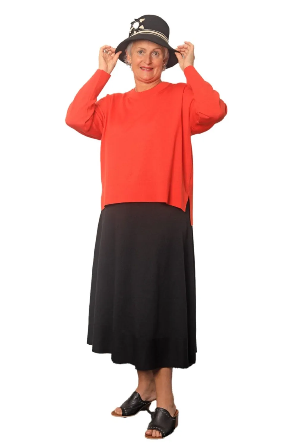 100% Extra Fine Merino Flared Skirt - The Lisa