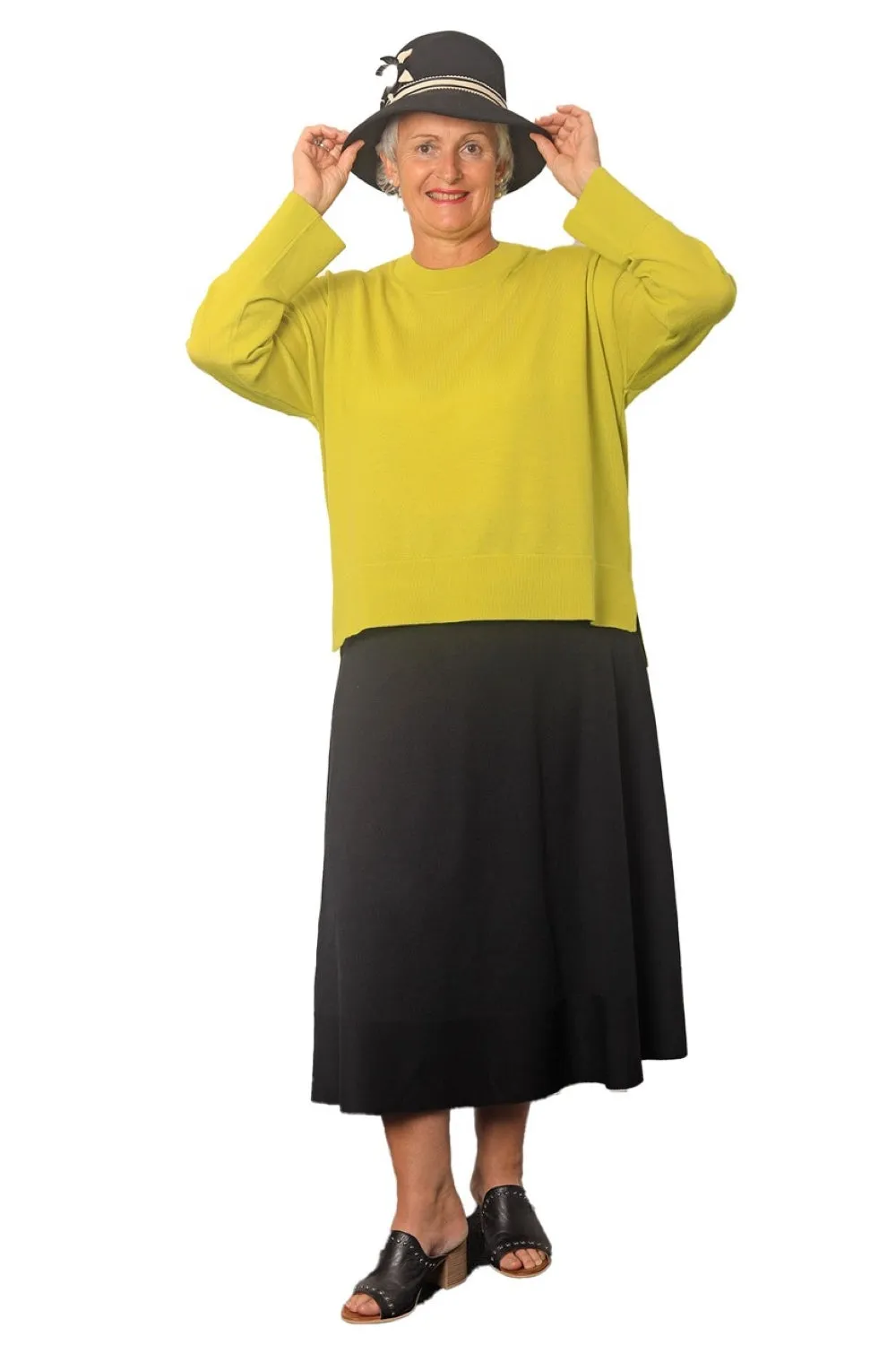 100% Extra Fine Merino Flared Skirt - The Lisa