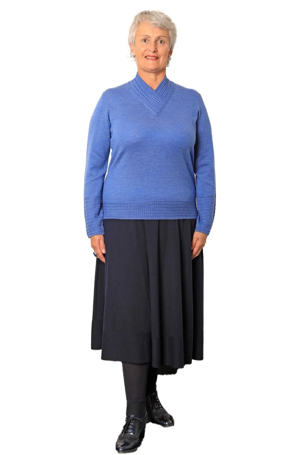 100% Extra Fine Merino Flared Skirt - The Lisa