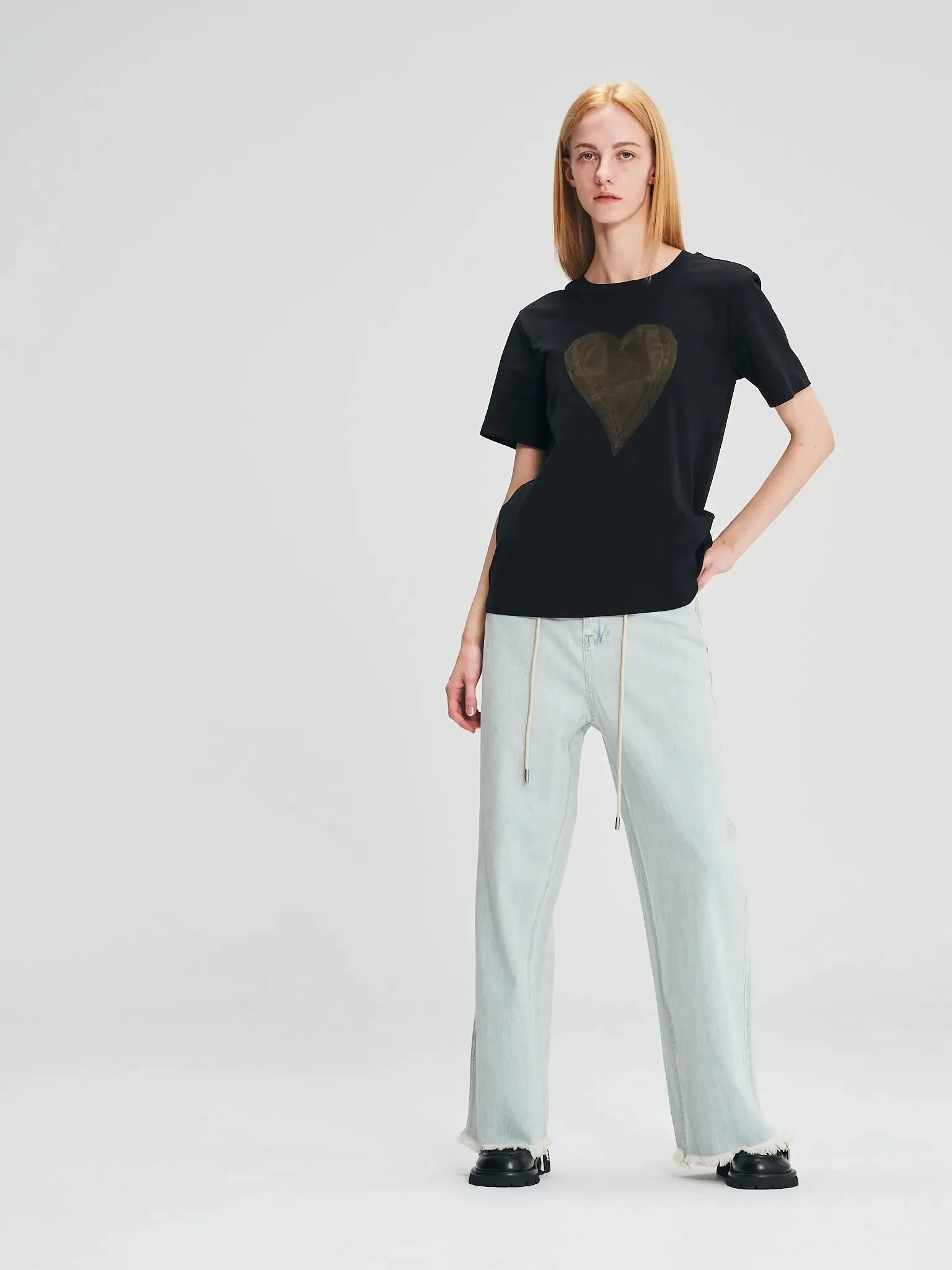 25882 Tulle Heart T-Shirt