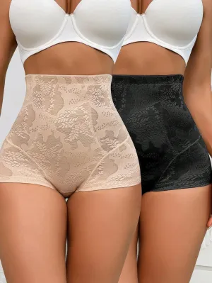 2pcs Women's High Waist Shapewear Panties - Casual & Comfortable