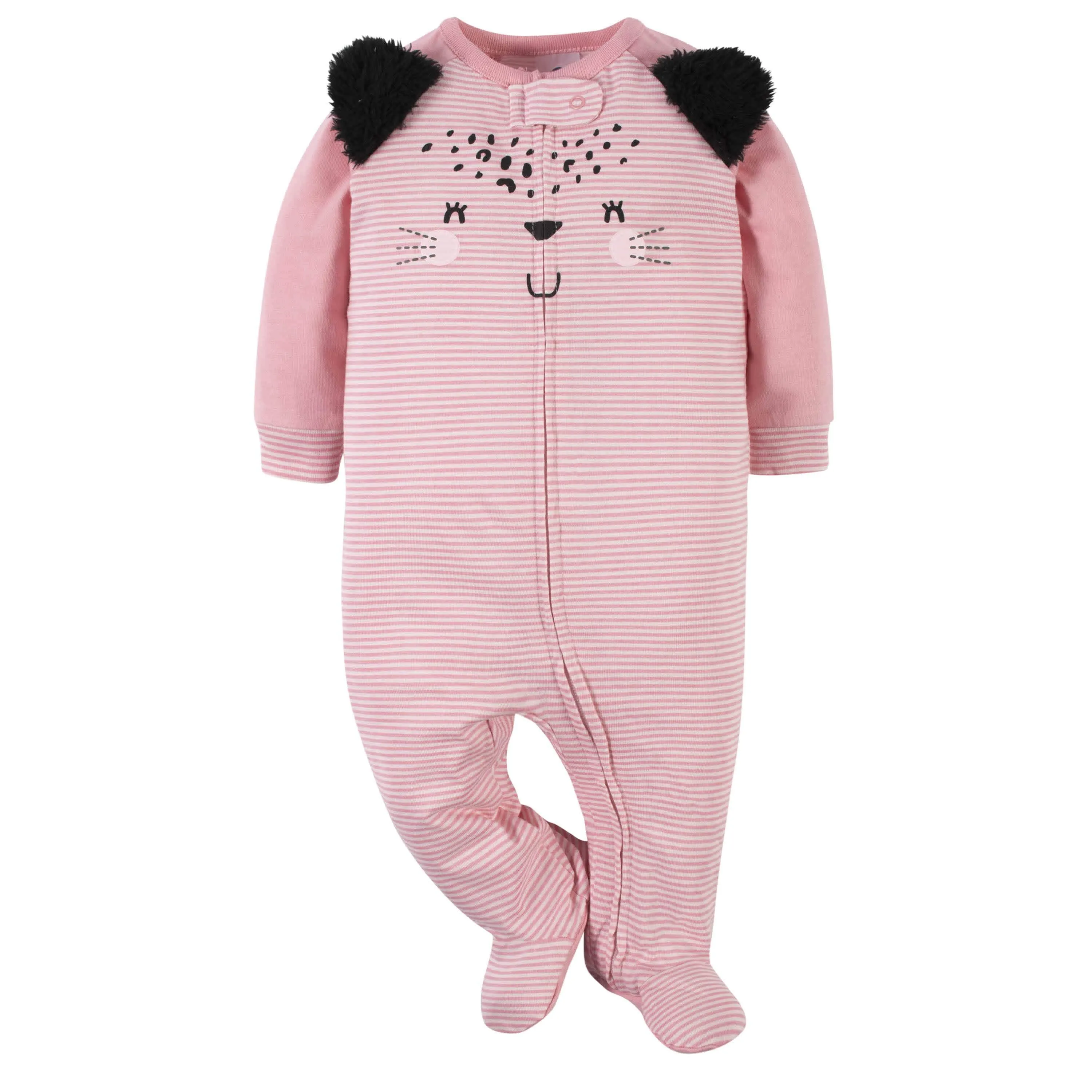 6-Piece Baby Girls Leopard Onesies® Bodysuit and Sleep 'N Play Set