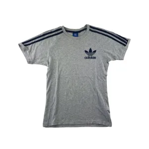 Adidas t-shirt 11-12 years grey short sleeve slim fit cotton