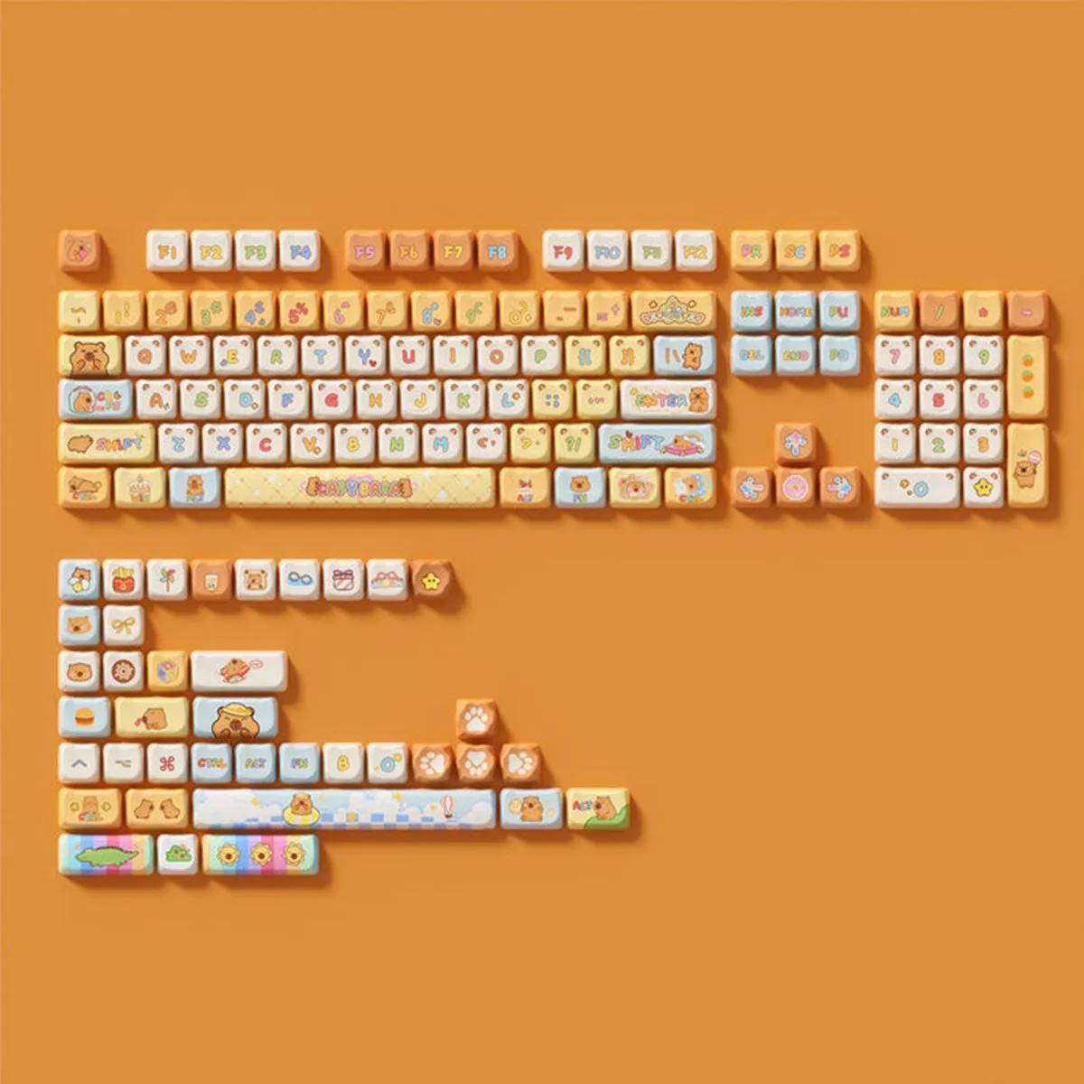 Akko Capybara Keycap Set MAO Profile 142 Keys