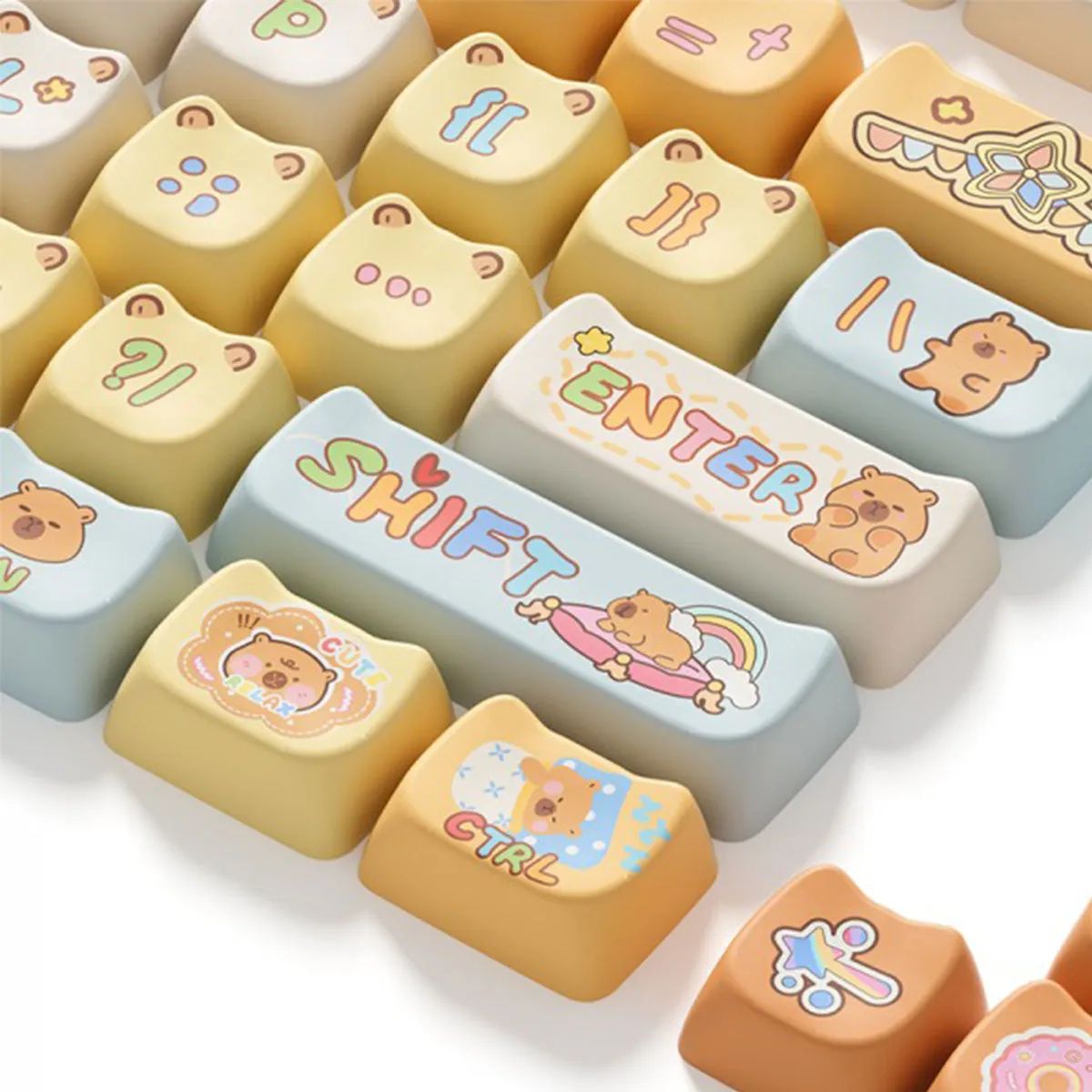 Akko Capybara Keycap Set MAO Profile 142 Keys