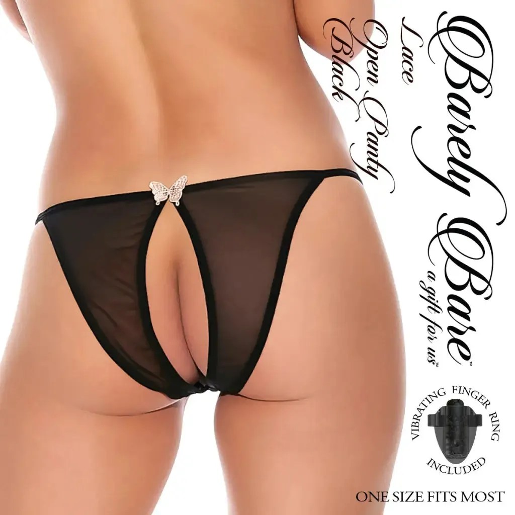 Barely Bare Lace Open Back Panty Q/s