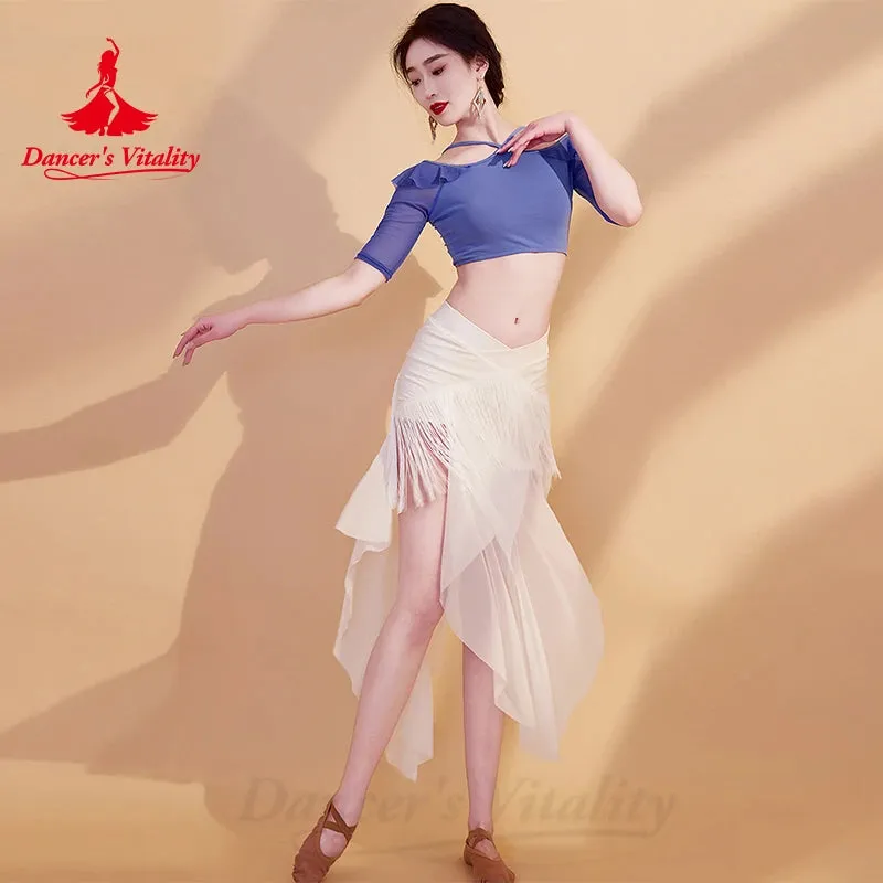 BellyDance Practice Clothes Suit  Women's Customized Elegant and Comfortable Oriental Dance Professional Performance Clothing