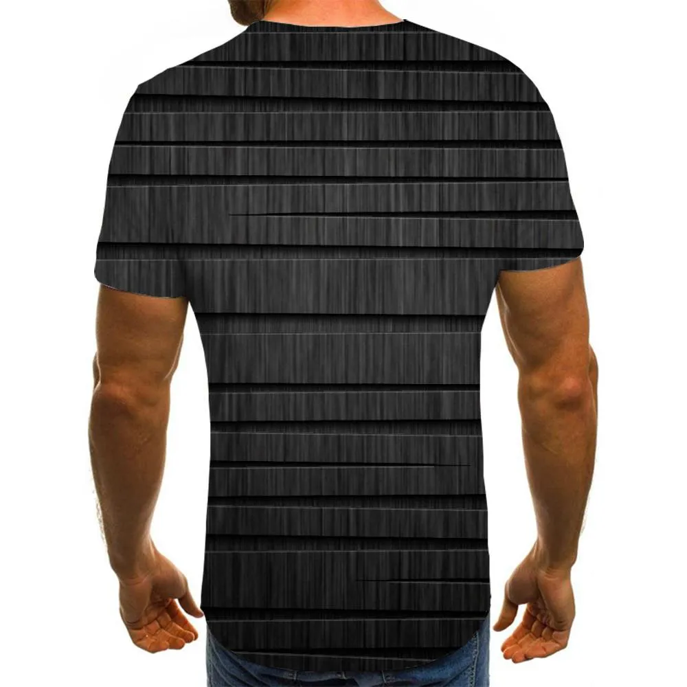 black irregular texture tshirt special texture top tee men art costume Cool different