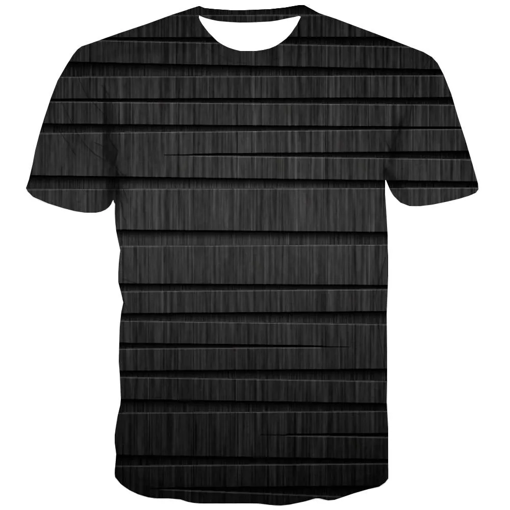 black irregular texture tshirt special texture top tee men art costume Cool different