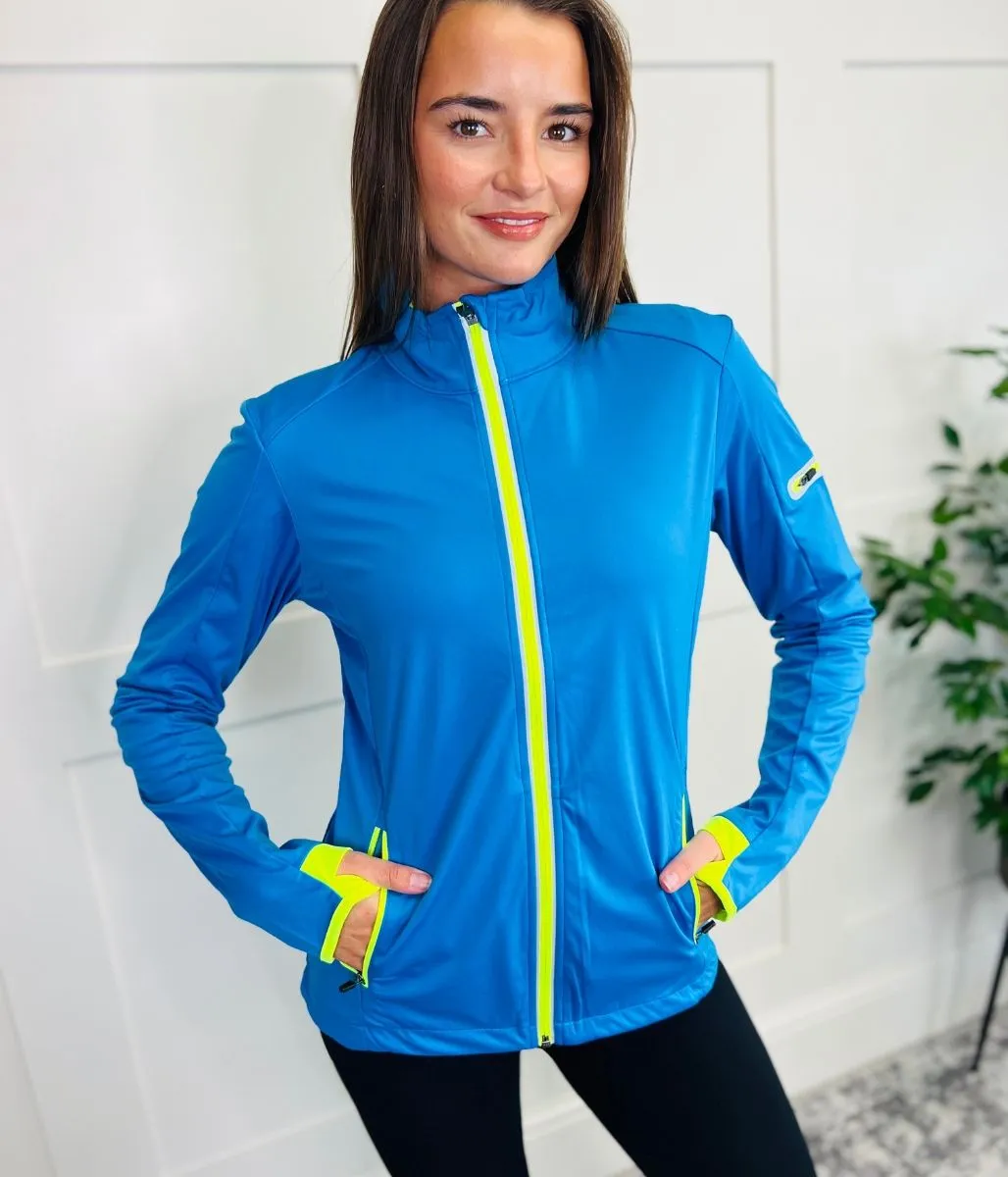 Blue & Yellow Lightweight Softshell Jacket