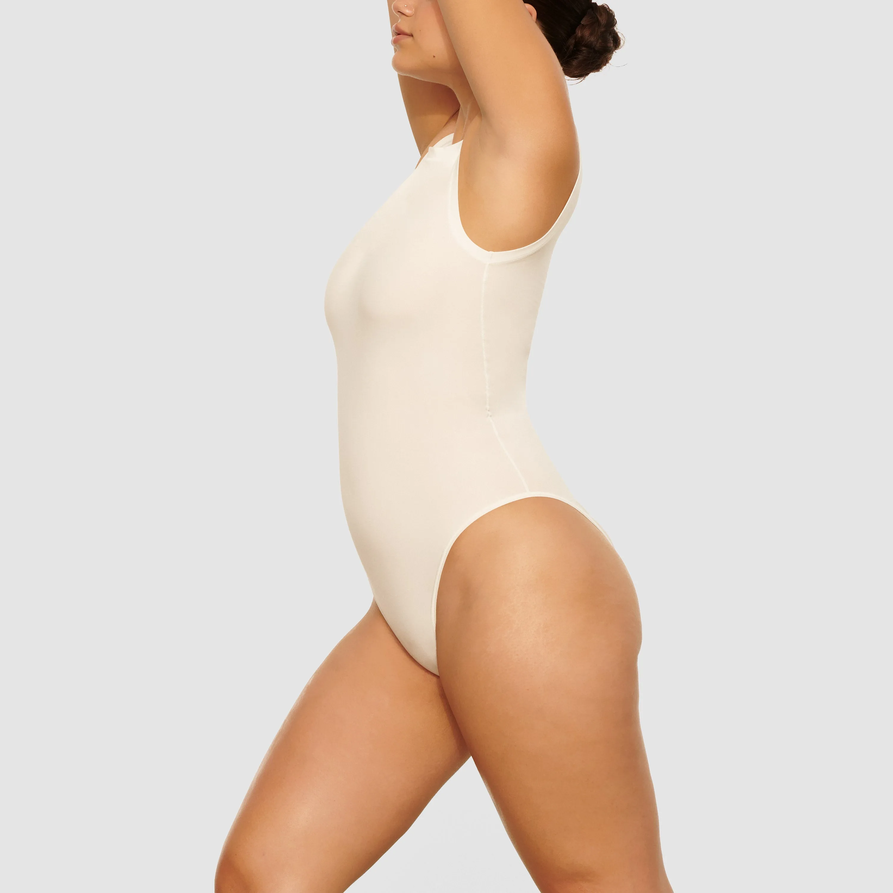 BODY BASICS CREW NECK BODYSUIT | MARBLE