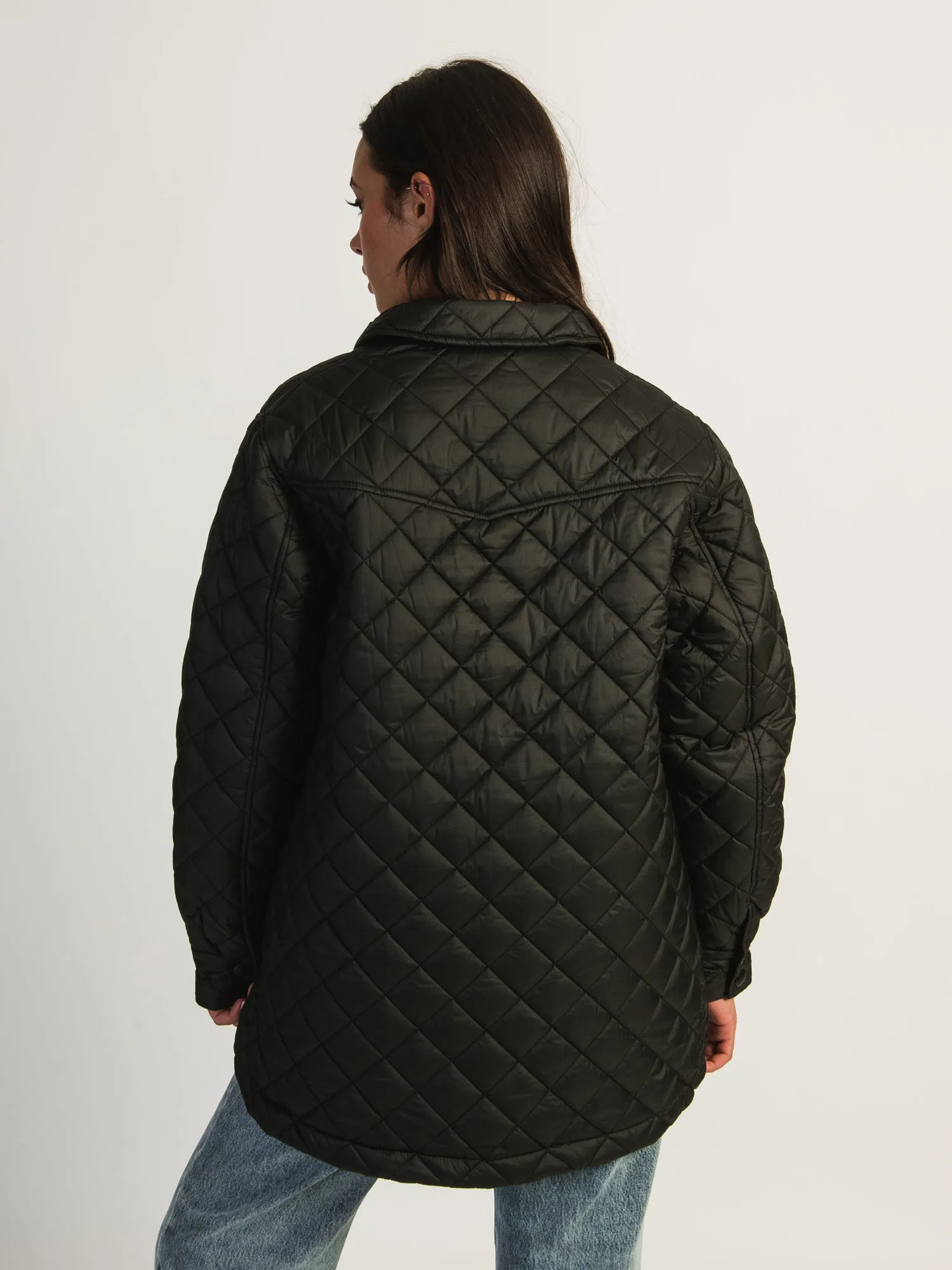 B.YOUNG ALETTA QUILTED PUFF SHIRT JACKET