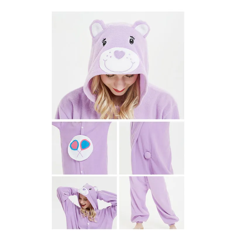 Cartoon Cute Funny Bear One-piece Pajamas Couples Comfortable Home Clothes