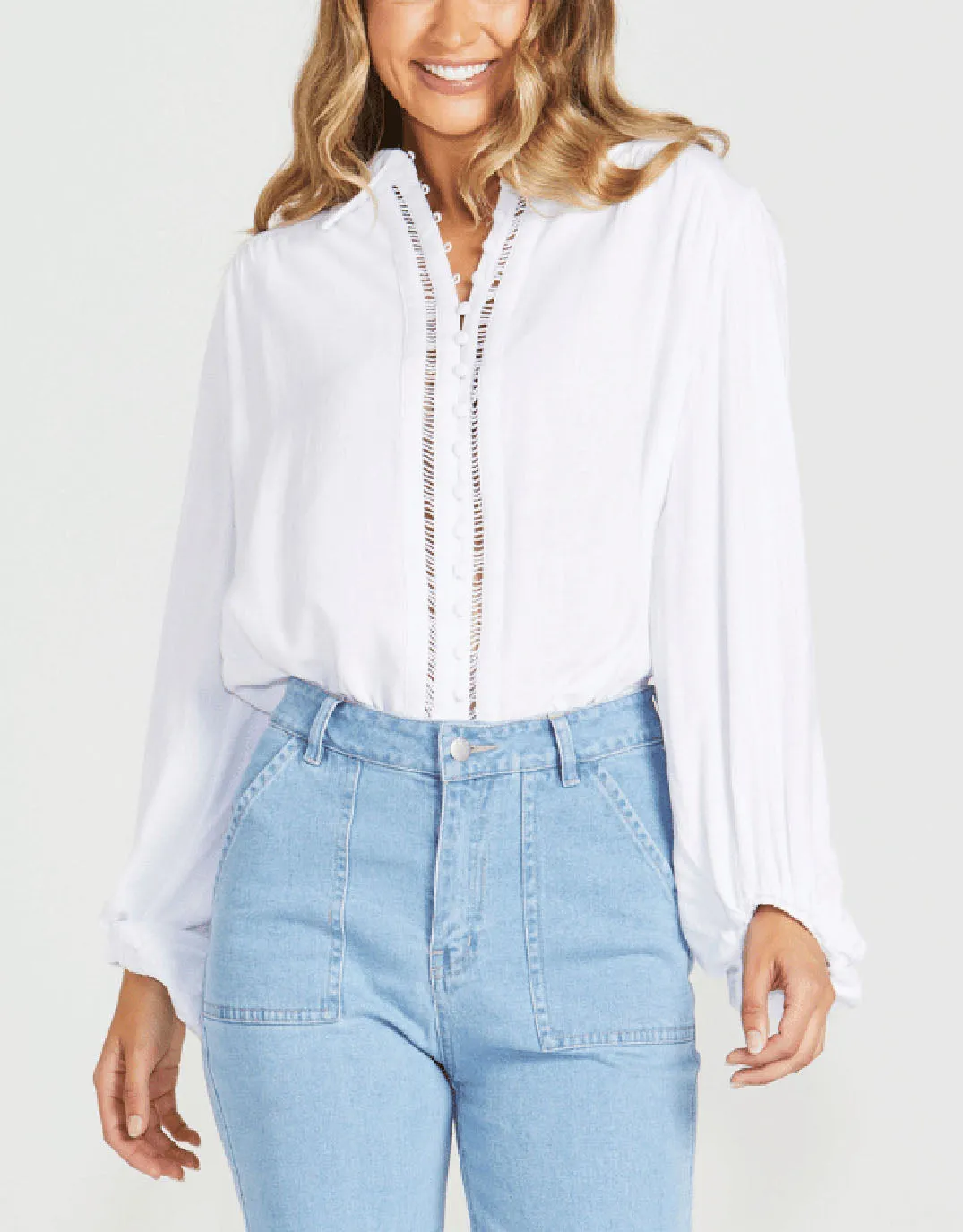 Chapel Trim Shirt - White