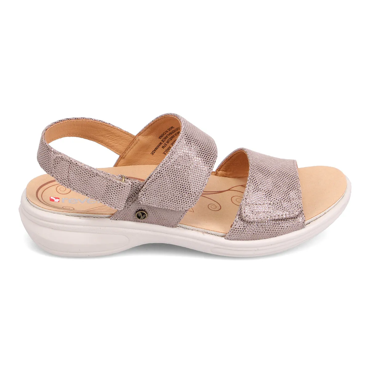 Como Backstrap Sandal Metallic