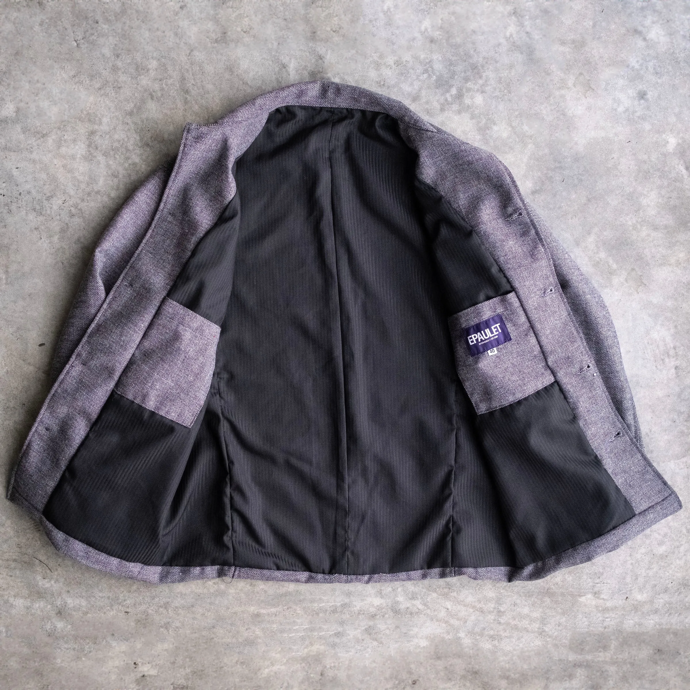 Corso Jacket in Italian Lightweight Ghost Donegal Wool