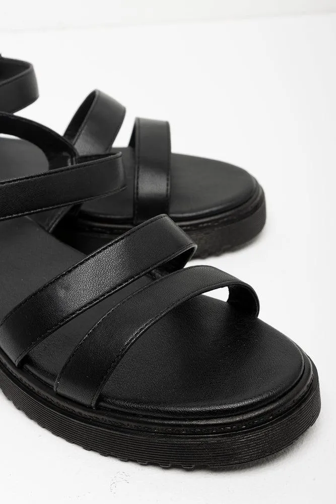 Double Strap Sandal Black