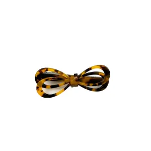 Elegant Bow Clip -- Tortoise