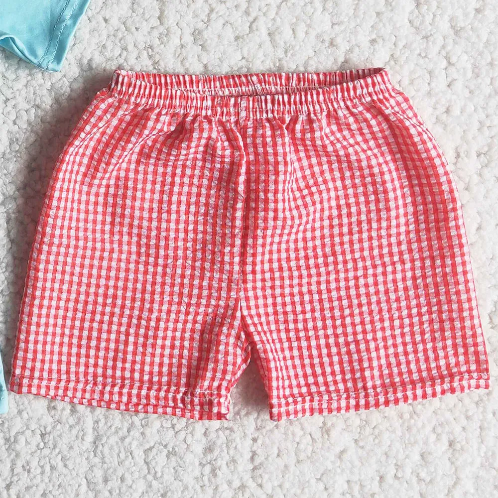 Fashion Toddler Baby Boy Clothes Set Summer Lobster Boys Boutique Clothing Wholesale Kids Clothing A8-3