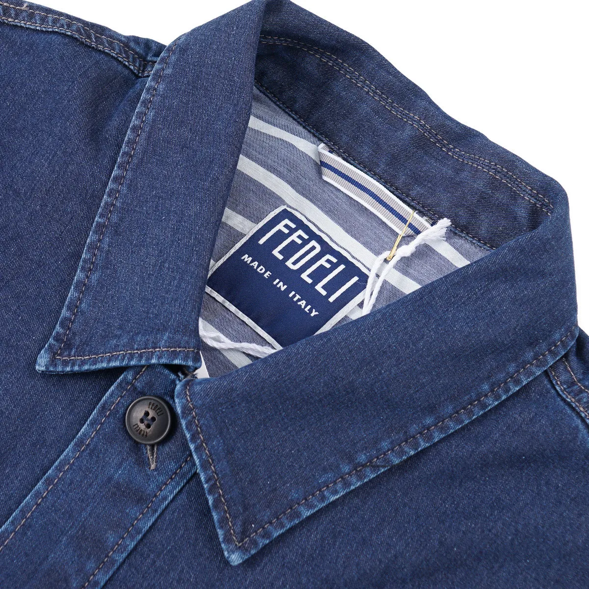 Fedeli 'Bristol' Jacket in Lightweight Denim