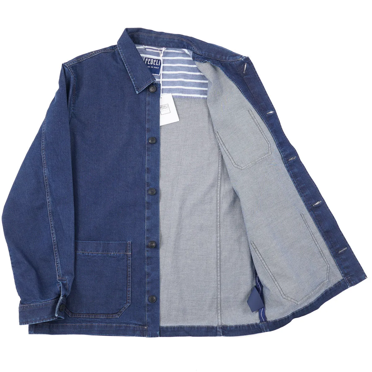 Fedeli 'Bristol' Jacket in Lightweight Denim