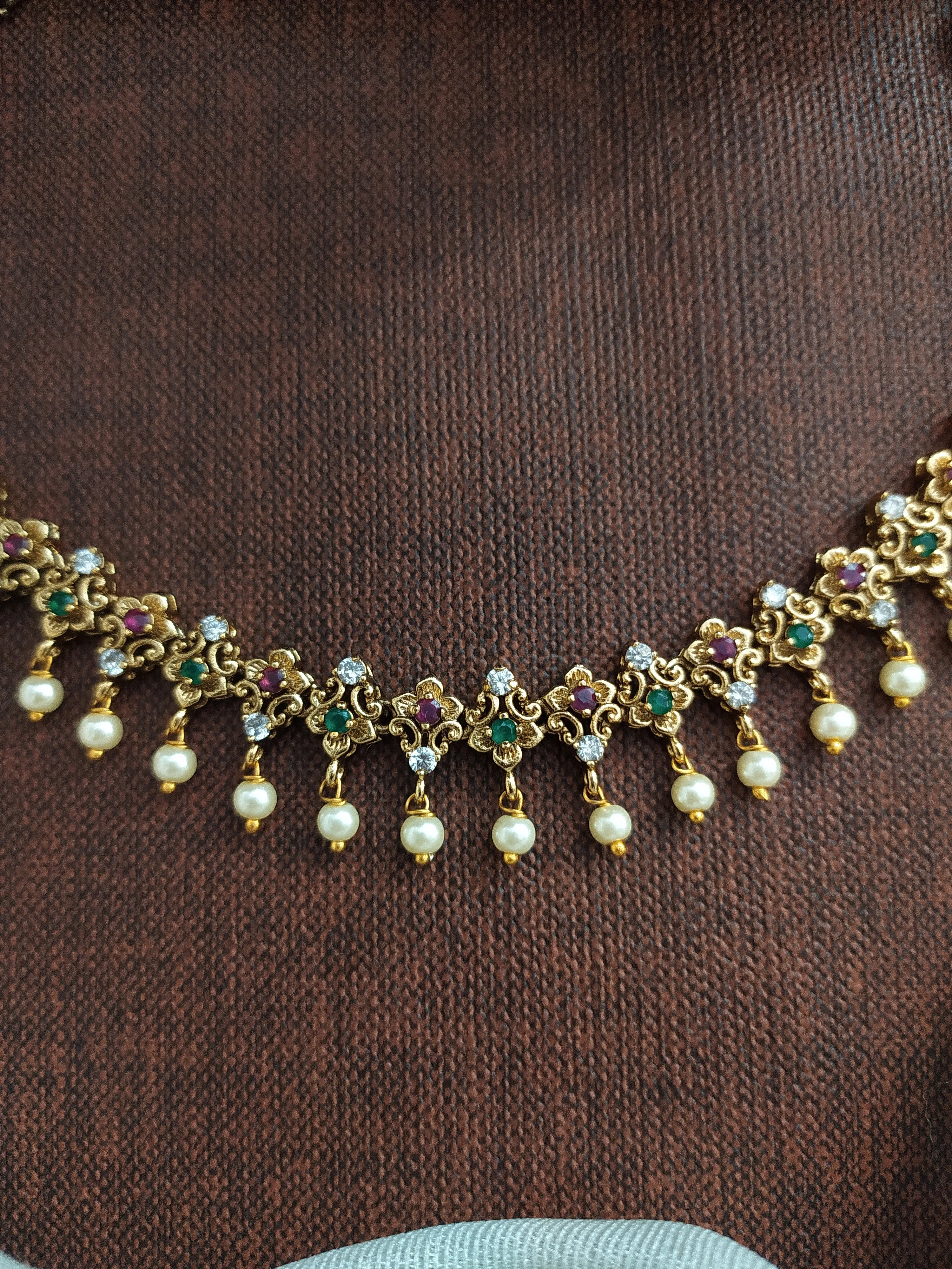 Festive Accessories ~ Antique Anklets with Pearl Drops