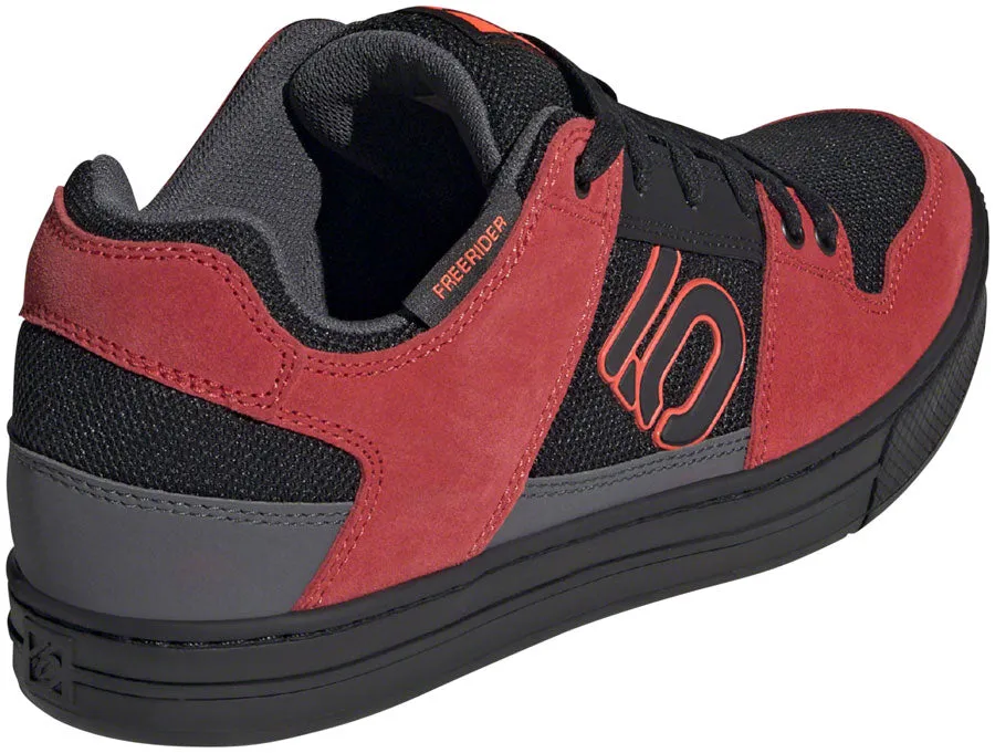 Five Ten Freerider Flat Shoe - Men's, Black/Solar Red/Gray Six