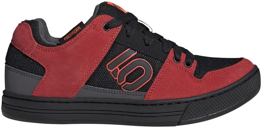 Five Ten Freerider Flat Shoe - Men's, Black/Solar Red/Gray Six