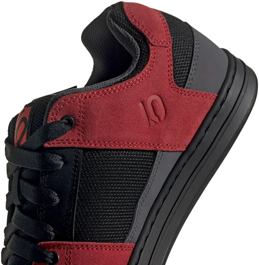 Five Ten Freerider Flat Shoe - Men's, Black/Solar Red/Gray Six