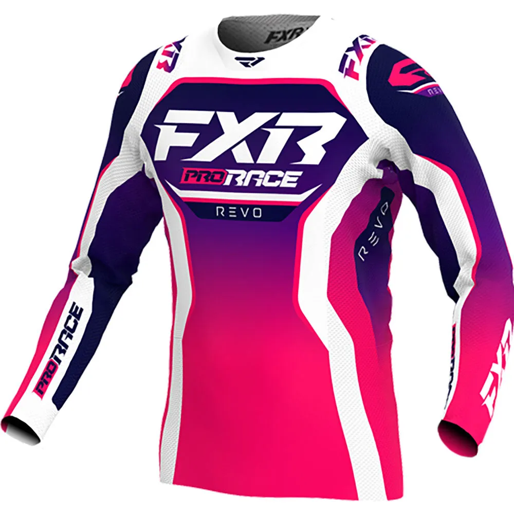 FXR Youth Revo MX Offroad Jersey Razz Pink