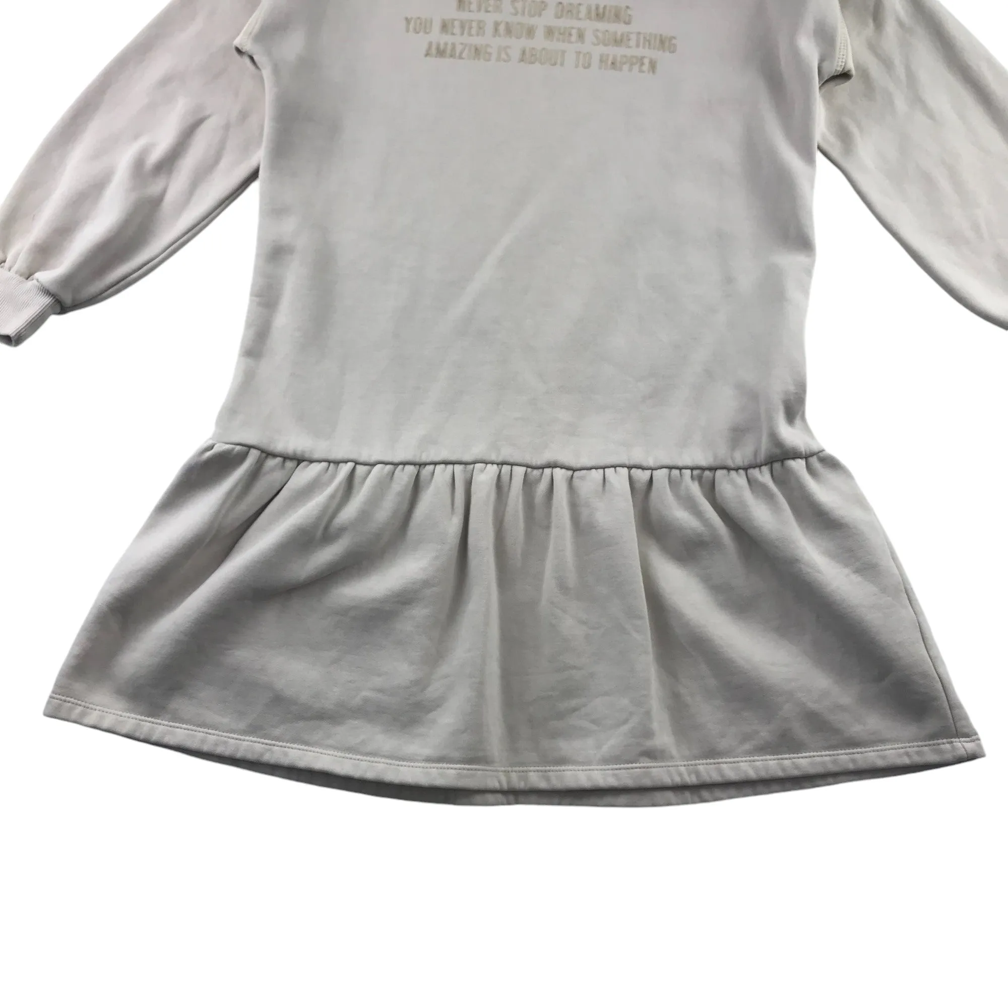 George dress 9-10 years light sand colour drop waist jersey