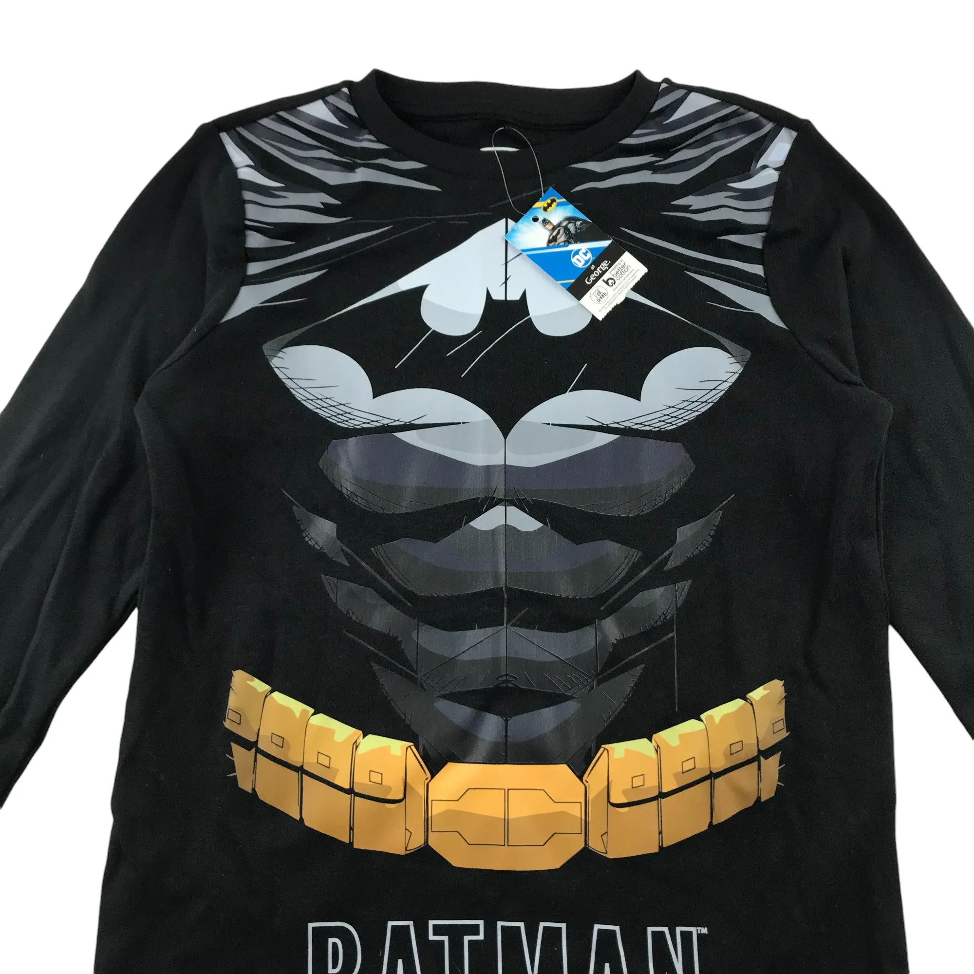 George t-shirt 10-11 years black Batman print cotton