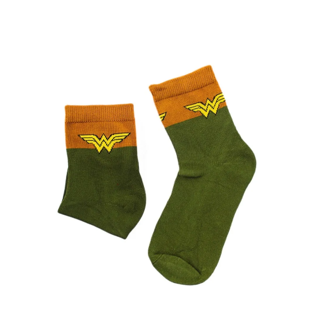 Girls wonder women socks