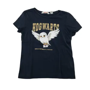 H&M t-shirt 11-12 years navy blue Harry Potter short sleeve cotton