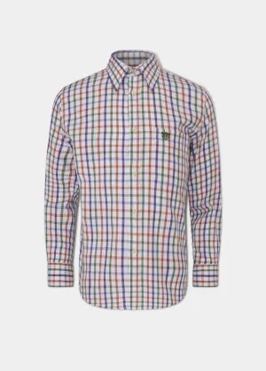 Ilkley Children's Check Country Shirt In Rust