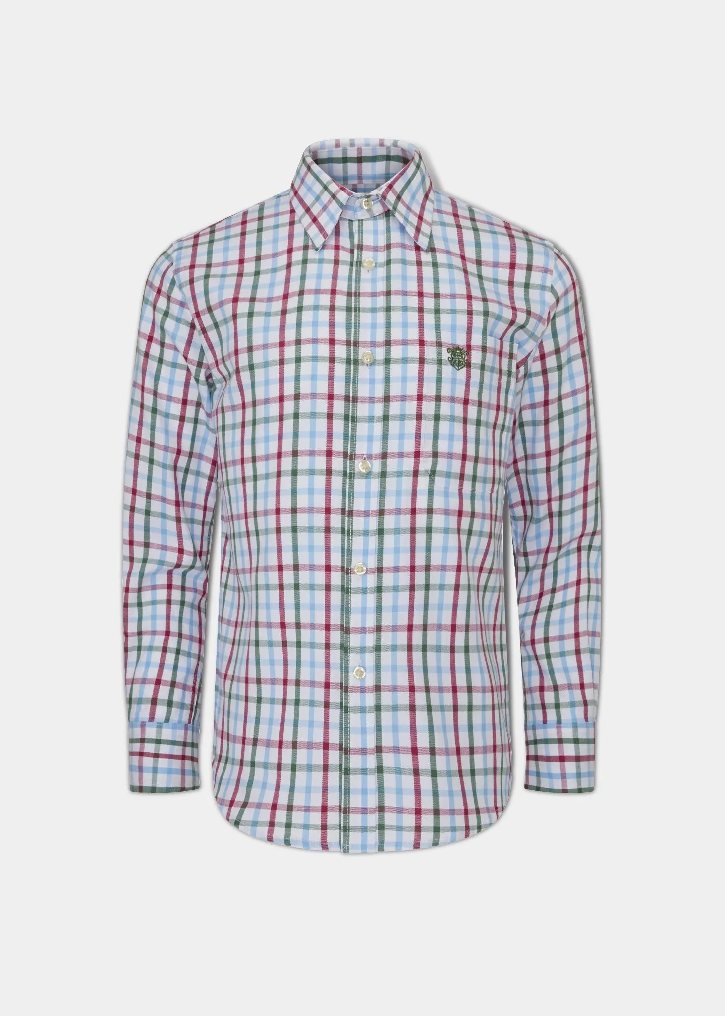 Ilkley Children's Check Country Shirt In Wine