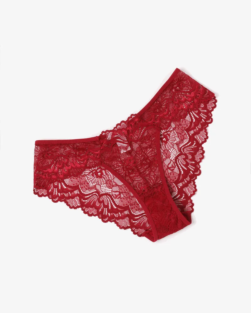 Lace Hipster Panties Breathable Panty