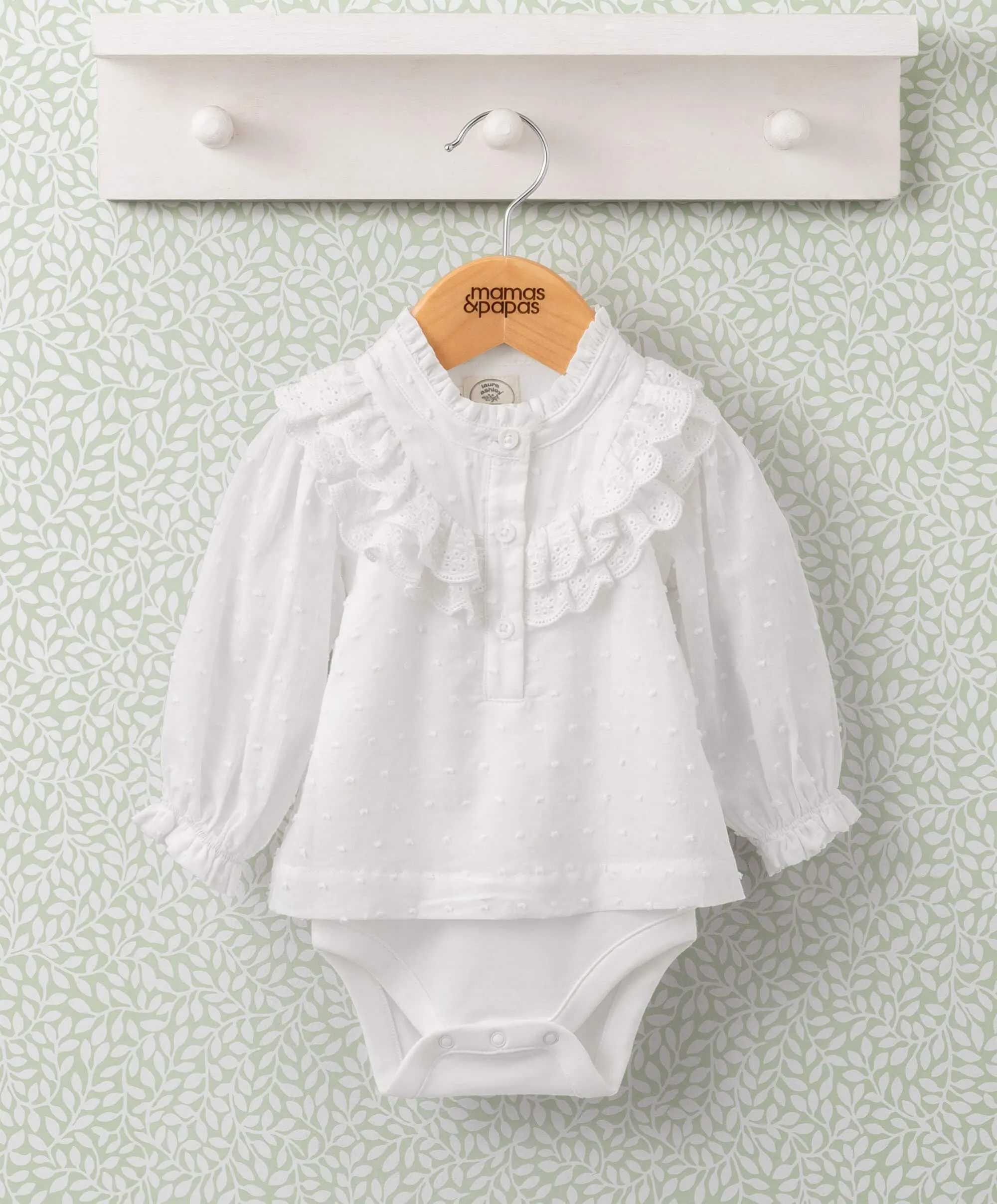 Laura Ashley Lace Frill Bodysuit