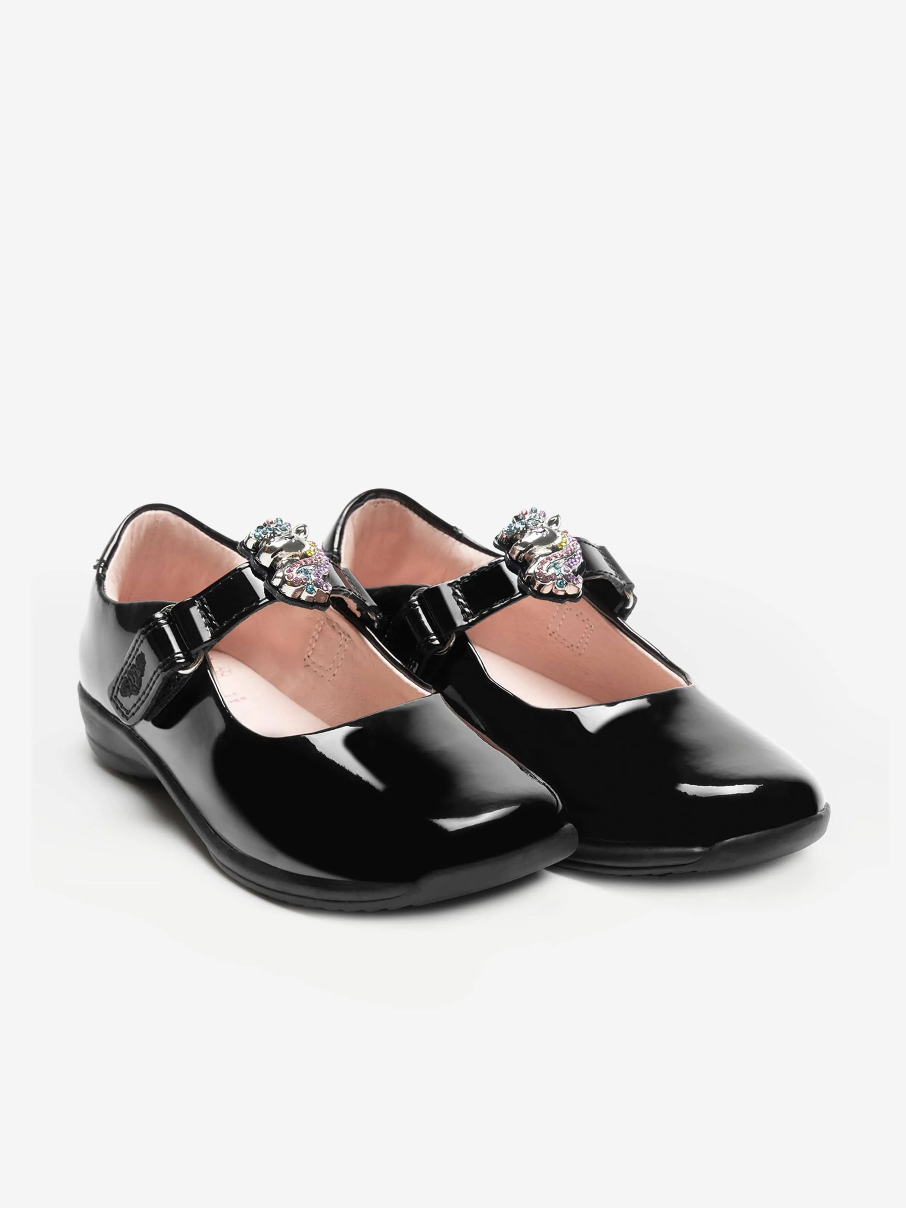 Lelli Kelly Girls Bianca Leather Shoes in Black