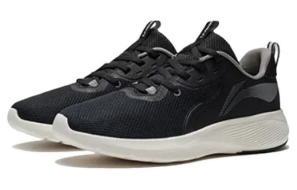 Li-Ning Running Low 'Black Cream' sneakers, black