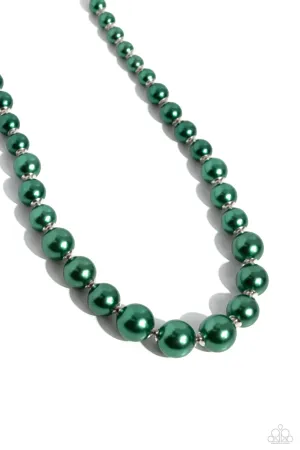 Manhattan Mogul - Green Necklace - Paparazzi Accessories