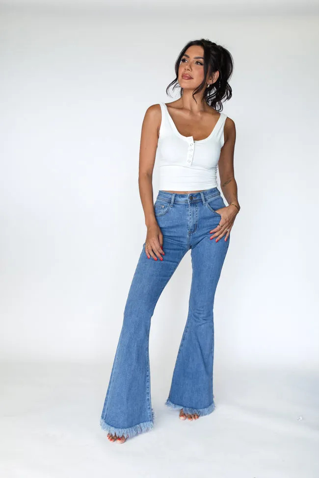 Maren Medium Wash Stretchy Flare Jeans