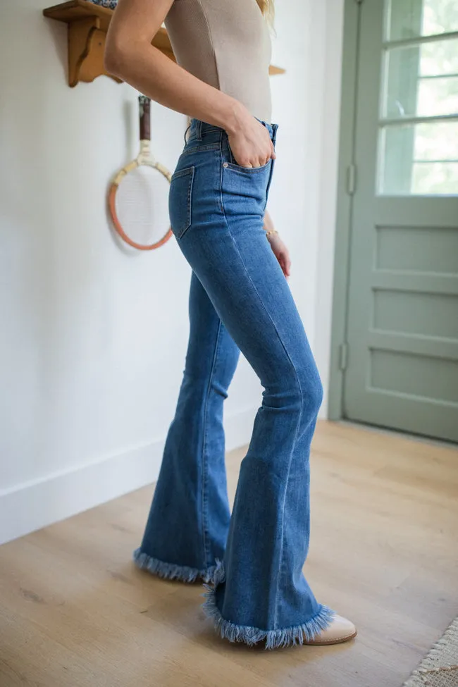 Maren Medium Wash Stretchy Flare Jeans