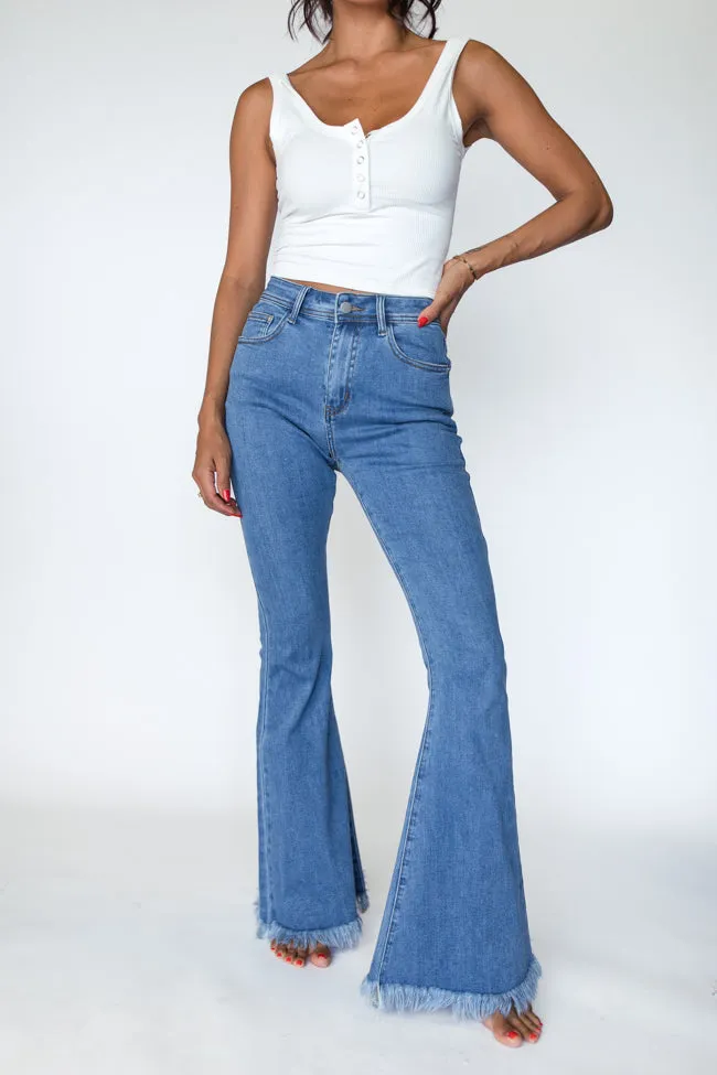 Maren Medium Wash Stretchy Flare Jeans