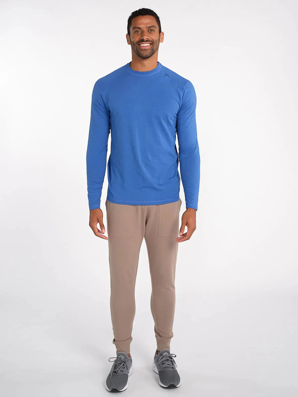 Men’s Carrollton Long Sleeve Fitness Tee (421 - Imperial Blue Heather)