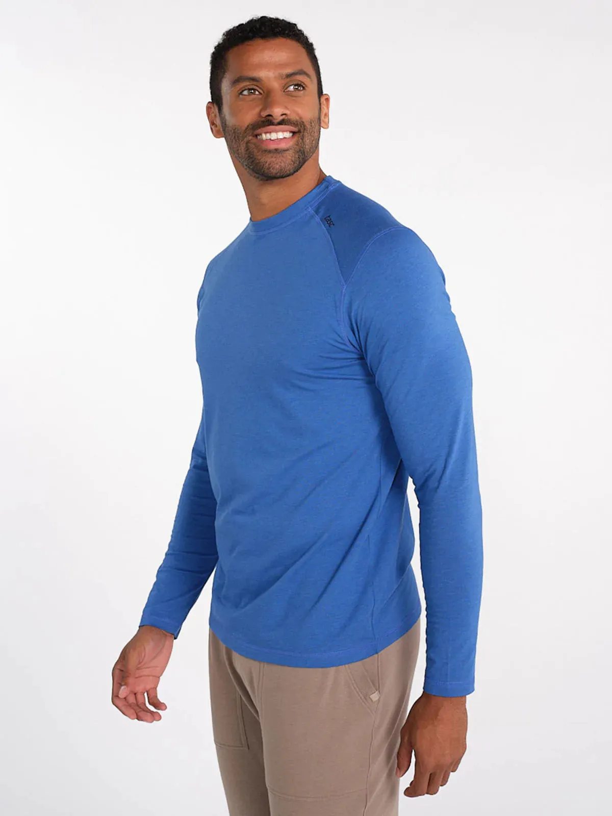 Men’s Carrollton Long Sleeve Fitness Tee (421 - Imperial Blue Heather)