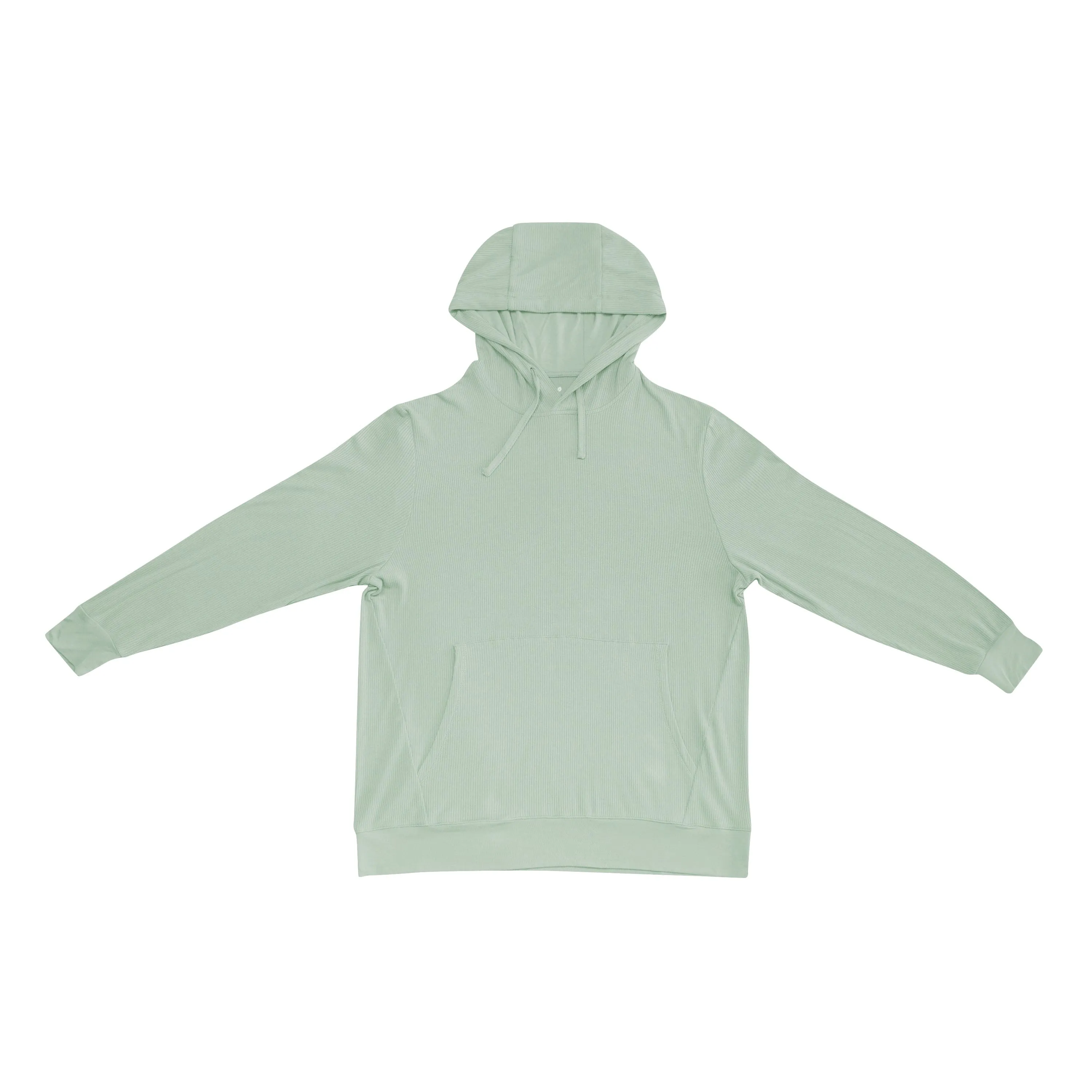 Men's Ribbed Hoodie in Thyme