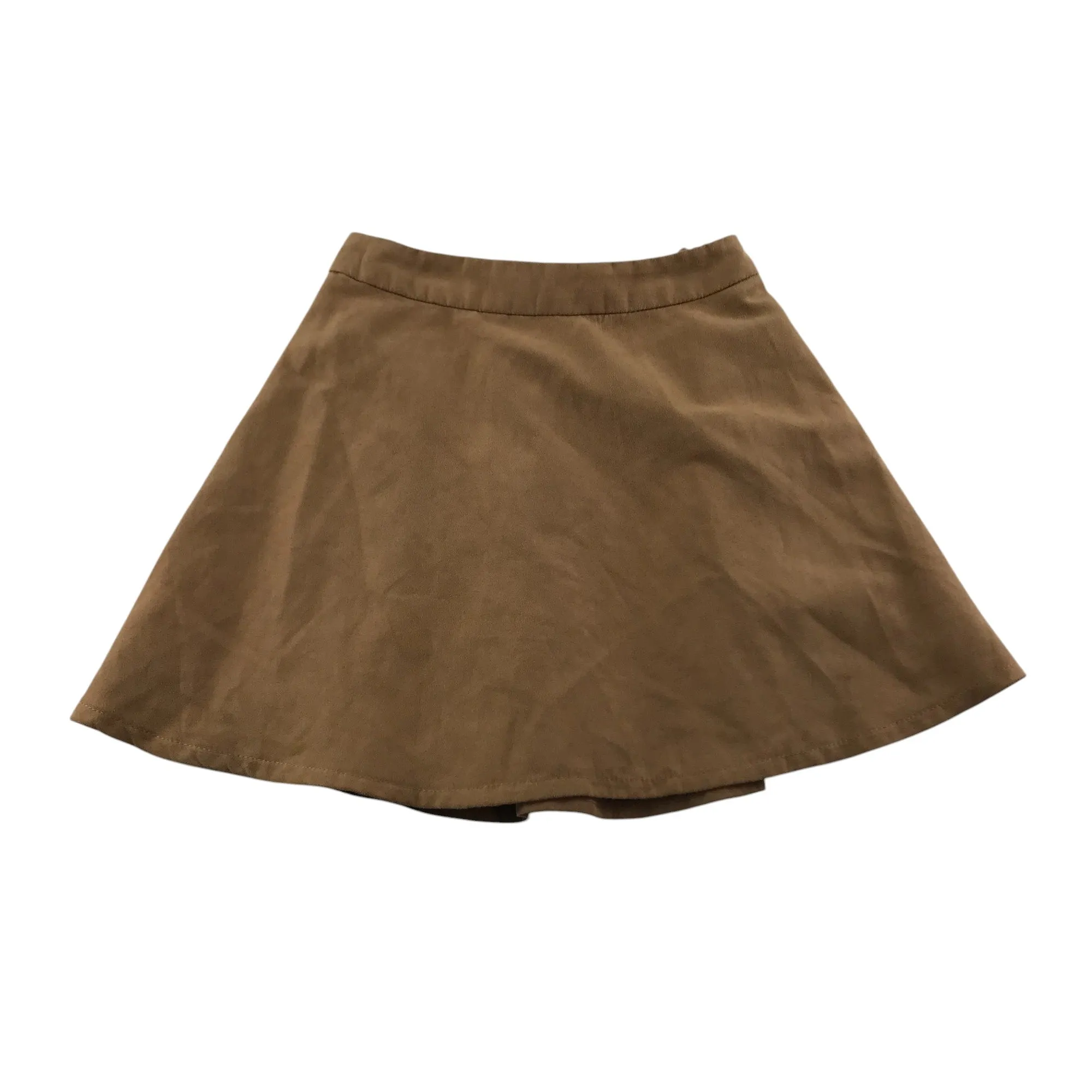 New Look 915 Skirt 10-11 Years Light Brown Plain Thin Waistband