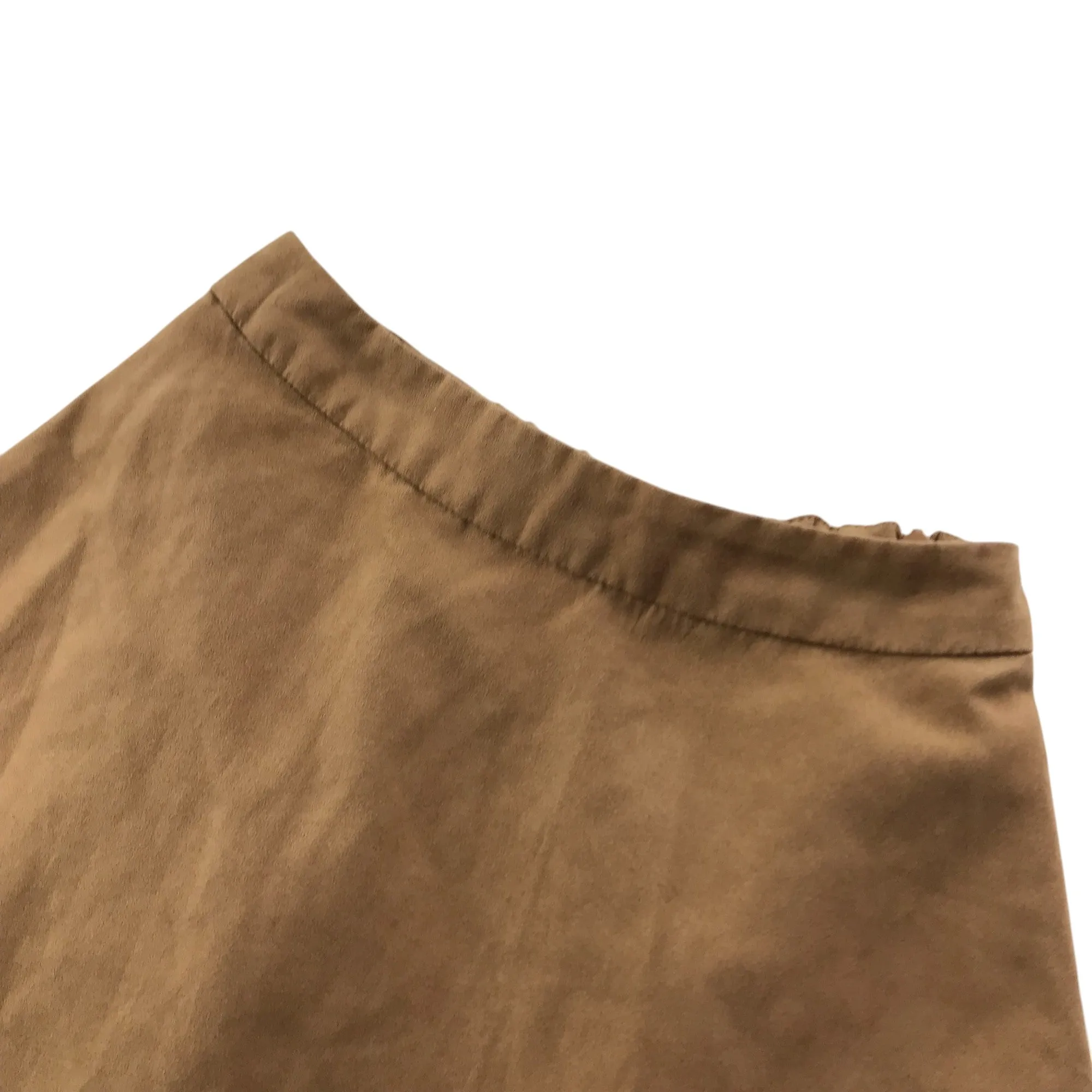 New Look 915 Skirt 10-11 Years Light Brown Plain Thin Waistband