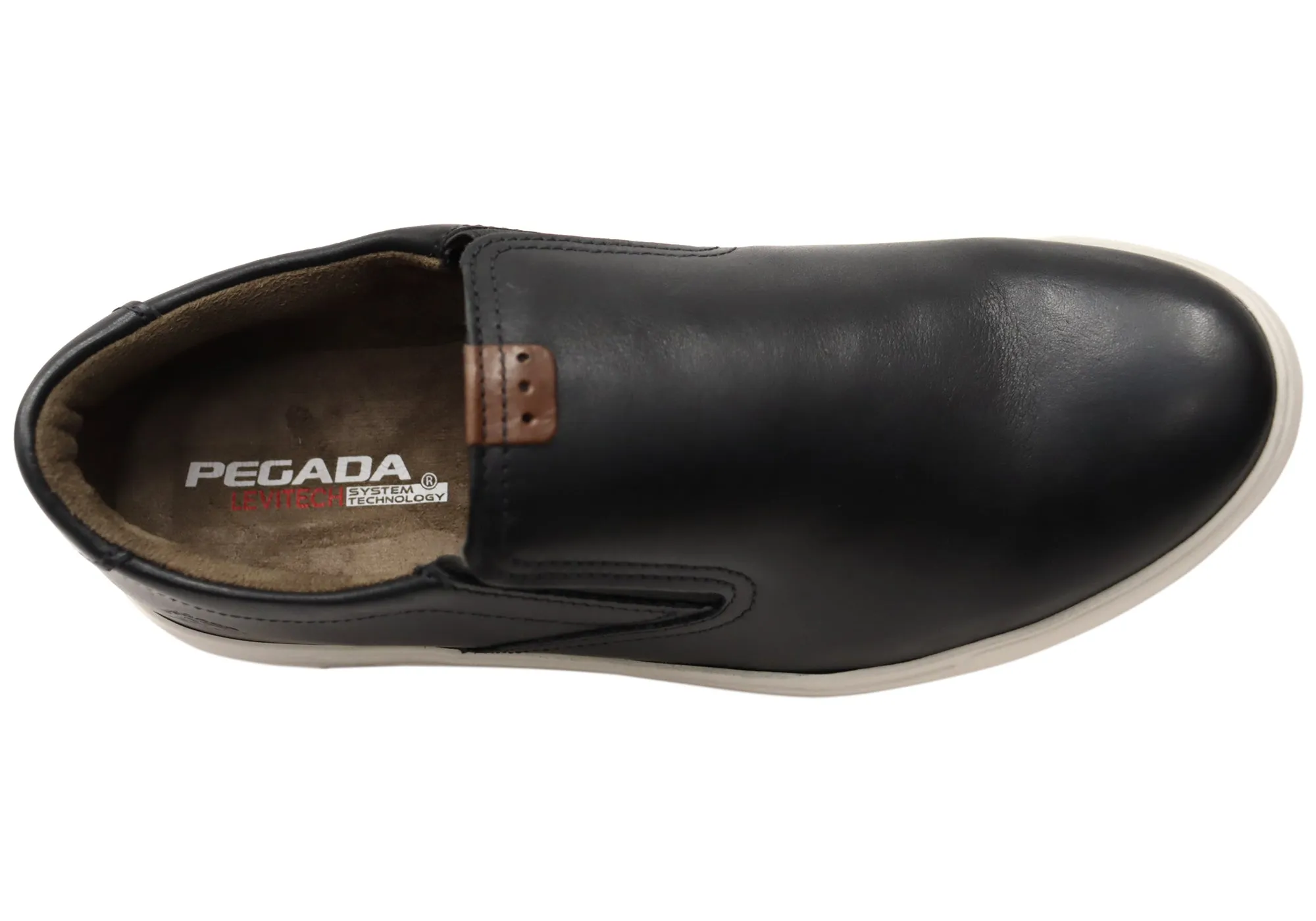 Pegada Strobe Mens Comfortable Brazilian Leather Slip On Casual Shoes